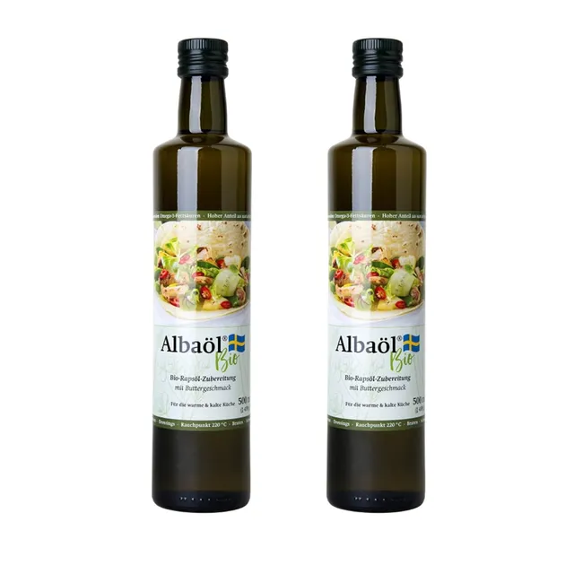 alba-l-bio-schwedische-raps-l-zubereitung-mit-buttergeschmack-2-x-500-ml image 1