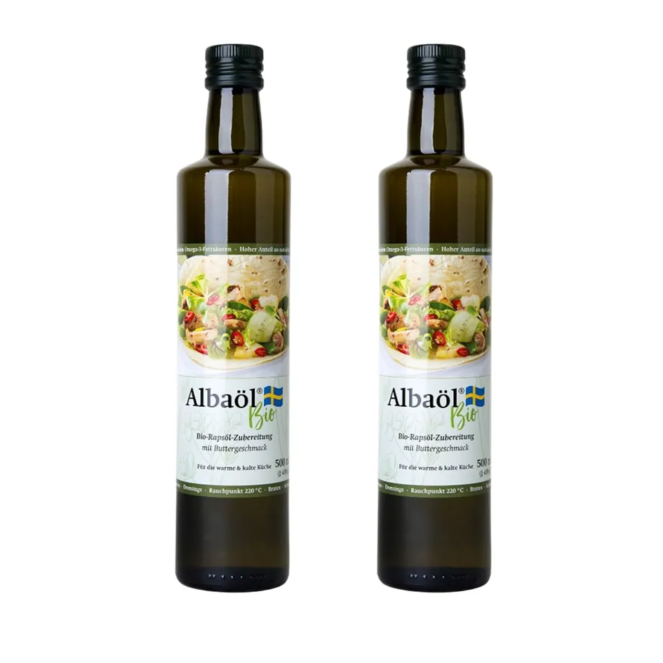alba-l-bio-schwedische-raps-l-zubereitung-mit-buttergeschmack-2-x-500-ml image 1